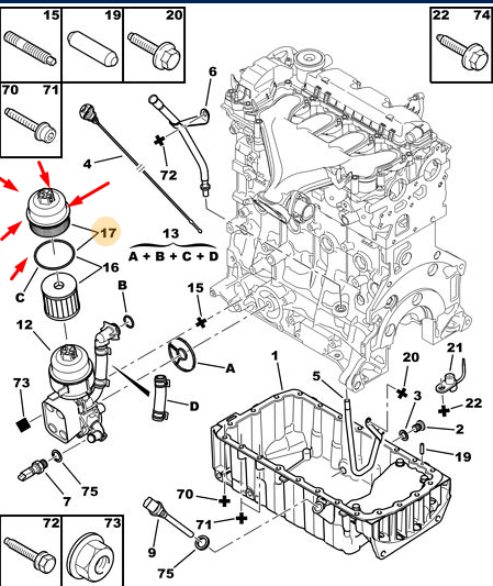 ORIJINAL YAĞ FİLTRE KAPAĞI KISA FİLTRE  1103L7-1103P8