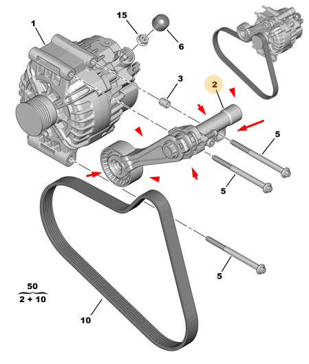 ORIJINAL PEUGEOT 308 T7 T9  DİNAMİK GERGİ   1611425480