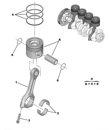 ORIJINAL 308 1.6 HDI PISTON KOL TAKIMI  1628566280