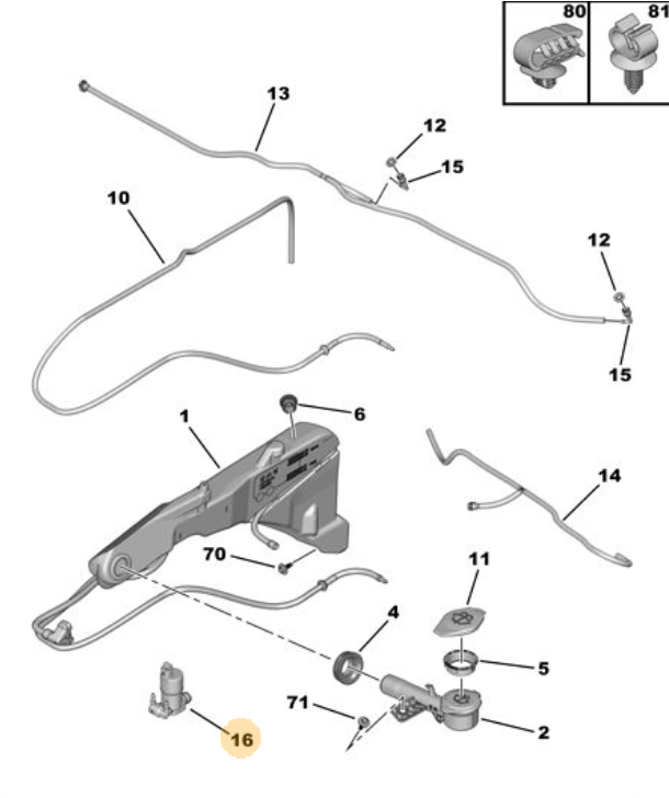 Orijinal Peugeot 308 P5 Cam Suyu Pompası   9825893480