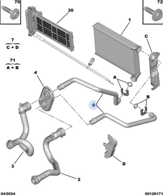Orijinal Peugeot 308 P5 Kalorifer Borusu 9837604080