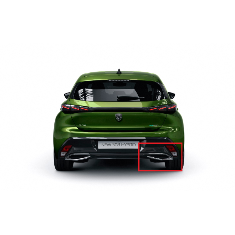 Peugeot 308 P5 Arka Tampon  Krom Egzoz Çıkışı Sağ   98376774VD