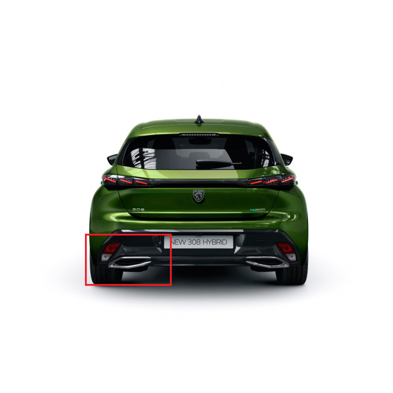 Peugeot 308 P5 Arka Tampon  Krom Egzoz Çıkışı Sol   98376775VD