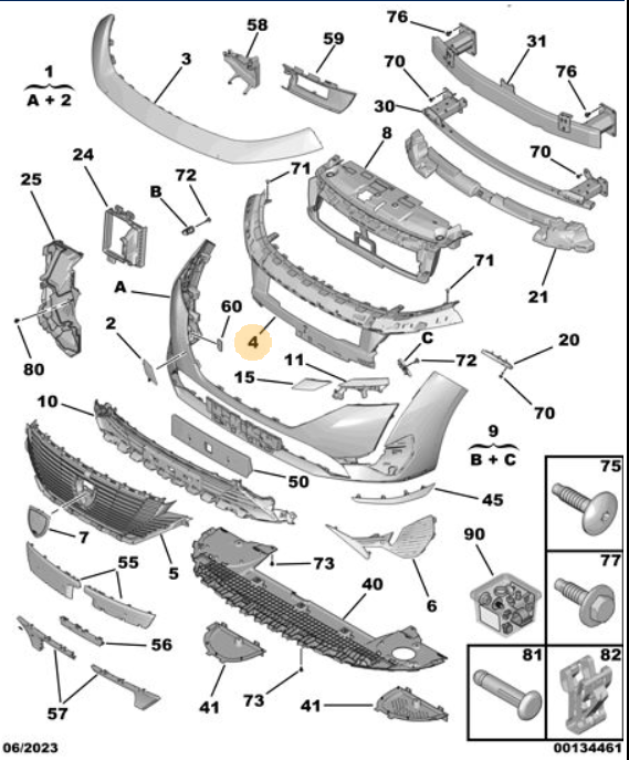 Orijinal Peugeot 308 P5 Ön Tampon İç İskeleti    9837677880