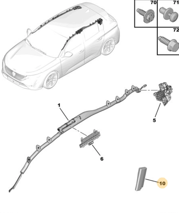 Orijinal  Peugeot 308 P5 Yan Hava Yastığı Sol 9846939780