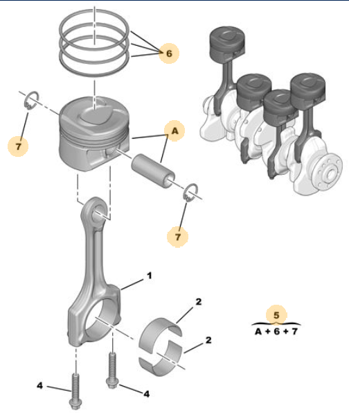 ORIJINAL 308 1.6 VTI PİSTON TAKIMI  1631729180