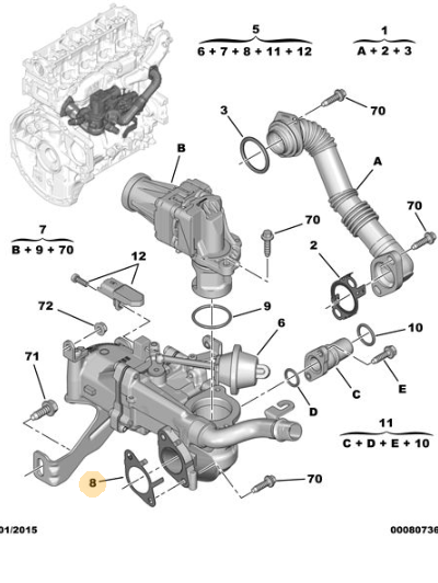 ORIJINAL EURO5 EGR CONTA  1627A1