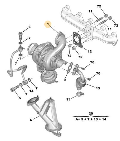 ORIJINAL PEUGEOT 308 EURO5 TURBO 0375P7