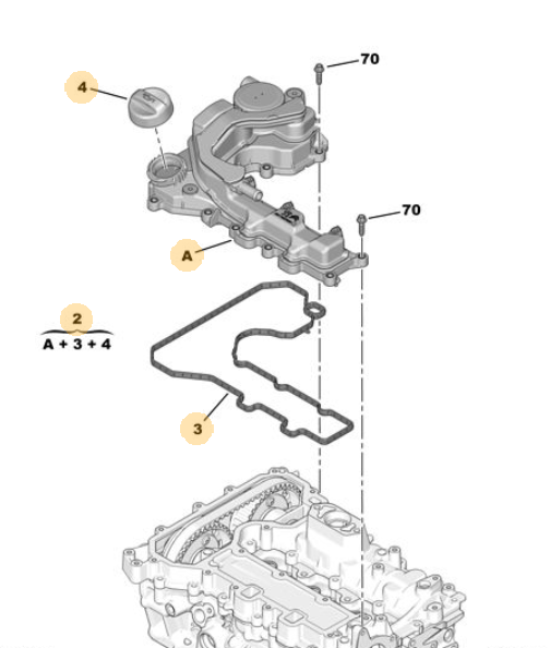 ORIJINAL 1.2 TURBO KULBUTOR KAPAK 9849189680