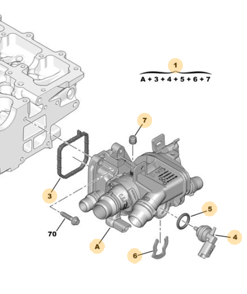 ORIJINAL 1.2 TERMOSTAT (EB2)   9812131480
