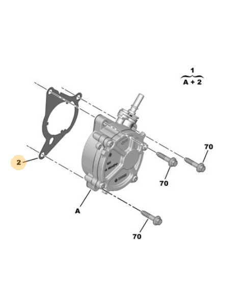 Orijinal Vakum Pompa Contası 308P5     9801728380