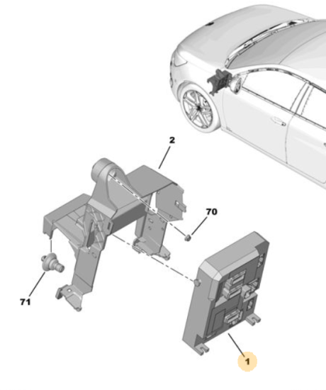 Orijinal Peugeot 308 T9 Sigorta Kutusu  1610807680