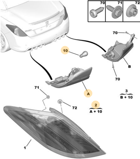 ORJINAL PEUGEOT 308 YEDEK PARÇA