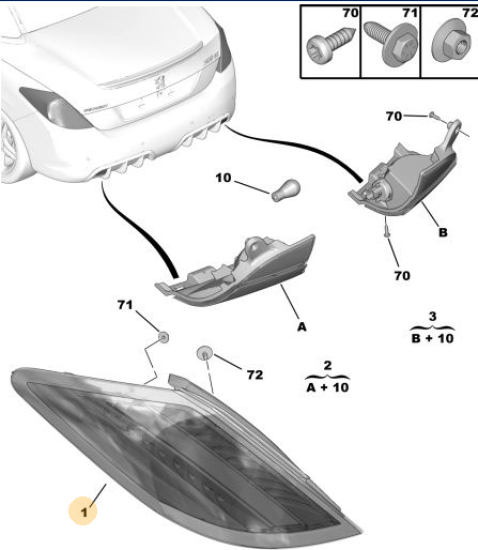 ORJINAL PEUGEOT 308 YEDEK PARÇA