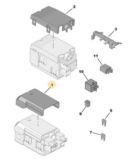 Orijinal Peugeot 308 T9  Sigorta Kutusu Kapak   6500JK