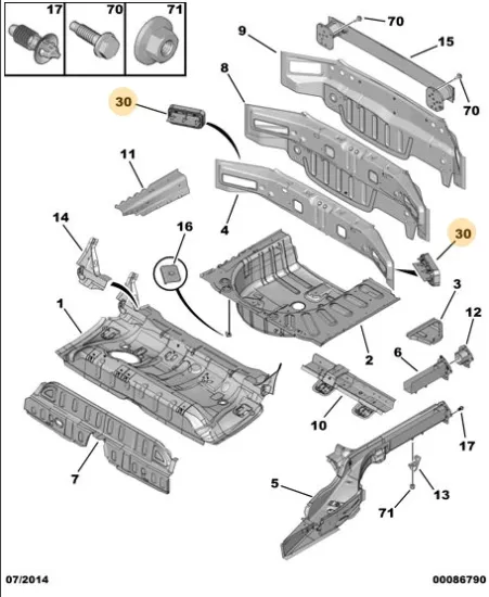 ORJINAL PEUGEOT 308 YEDEK PARÇA