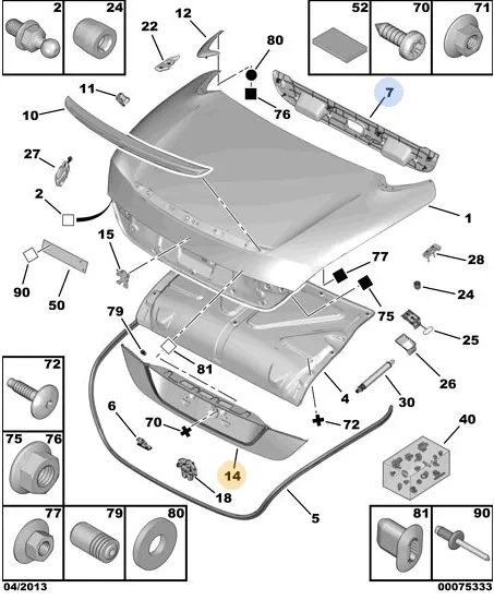 ORJINAL PEUGEOT 308 YEDEK PARÇA