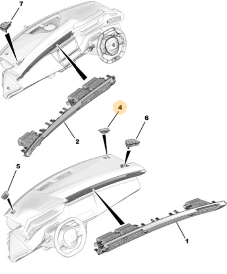 Orijinal Peugeot 308 P5 Bu Çözme Difüzörü Sağ  98307032ZD