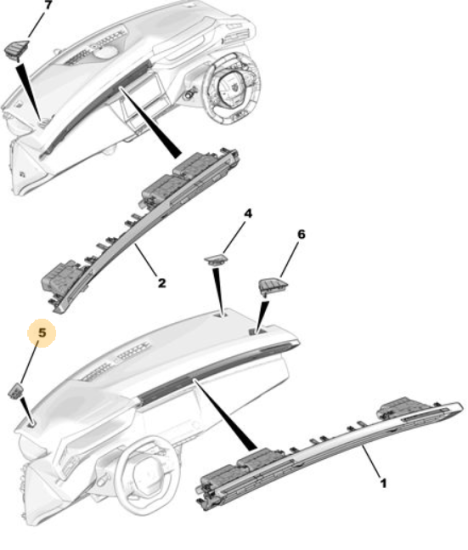 Orijinal Peugeot 308 P5 Buz Çözme Difüzörü Sol  98307033ZD