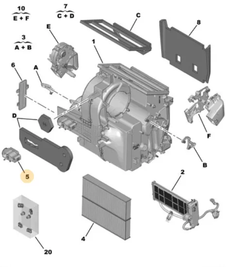 ORJINAL PEUGEOT 308 YEDEK PARÇA