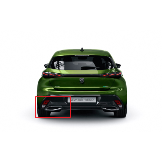 Peugeot 308 P5 Arka Tampon  Krom Egzoz Çıkışı Sol   98376775VD