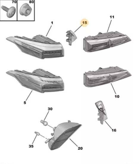 ORJINAL PEUGEOT 308 YEDEK PARÇA