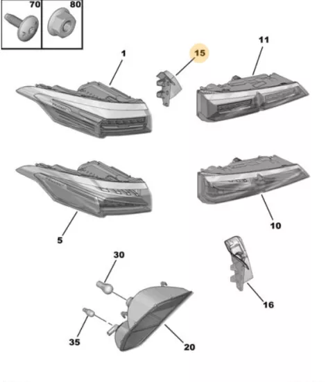 ORJINAL PEUGEOT 308 YEDEK PARÇA