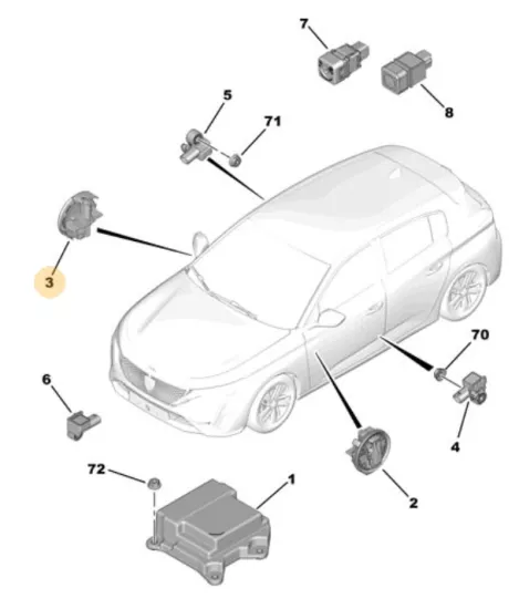 ORJINAL PEUGEOT 308 YEDEK PARÇA