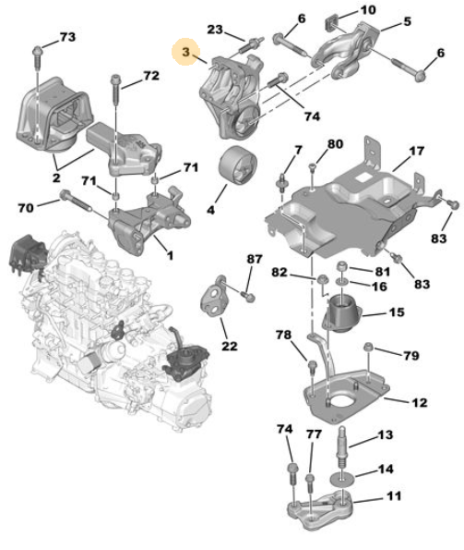 ORJINAL PEUGEOT 308 YEDEK PARÇA