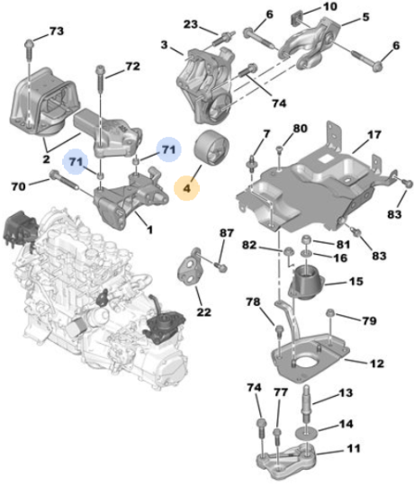ORJINAL PEUGEOT 308 YEDEK PARÇA