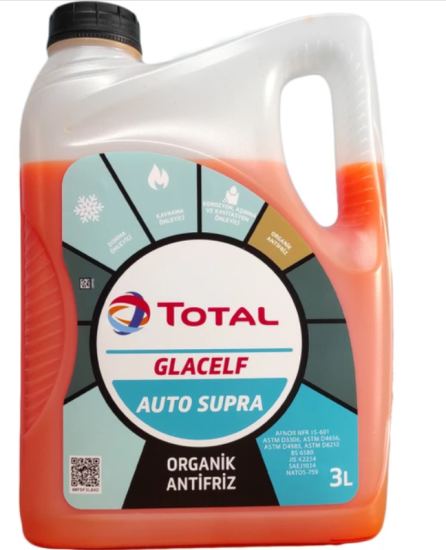 Total Glacelf Auto Supra Organik Kırmızı Antifriz 3 Litre